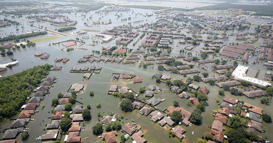 Flooding in Port Arthur, Texas, on 31.8.17