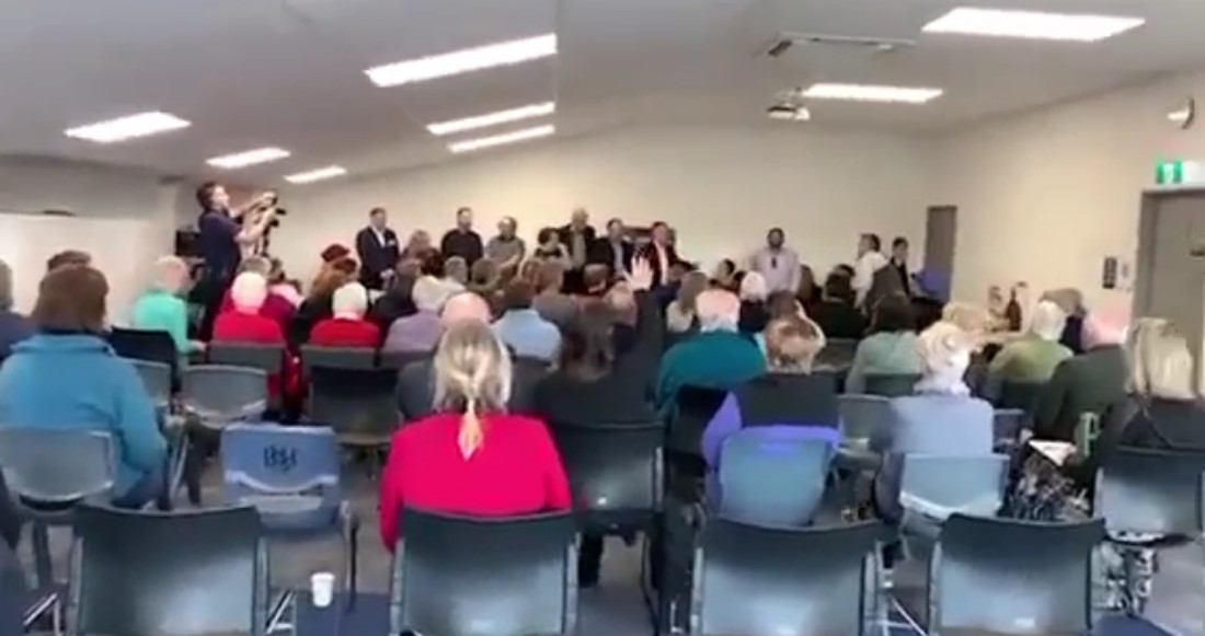 a public meeting in christchurch nz