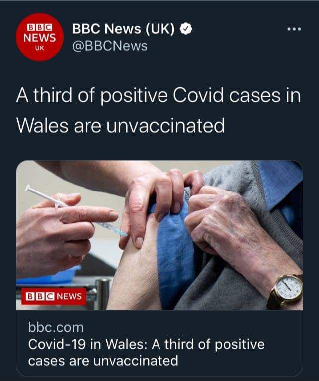 third pos cases unvaxxed bbc