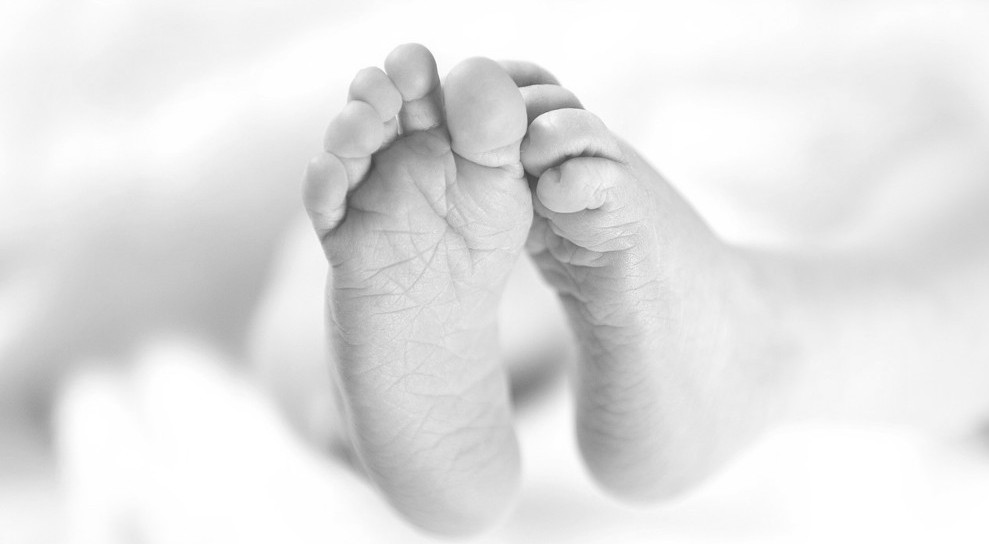 two baby feet