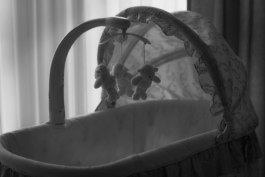 empty baby crib