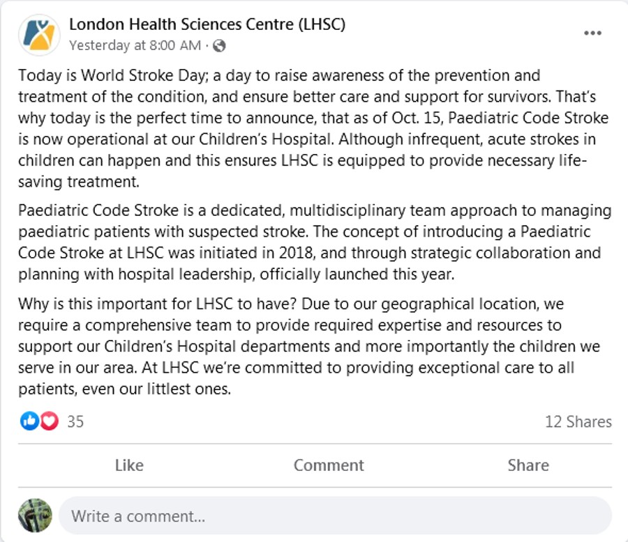 London Health Sciences Centre LHSC
