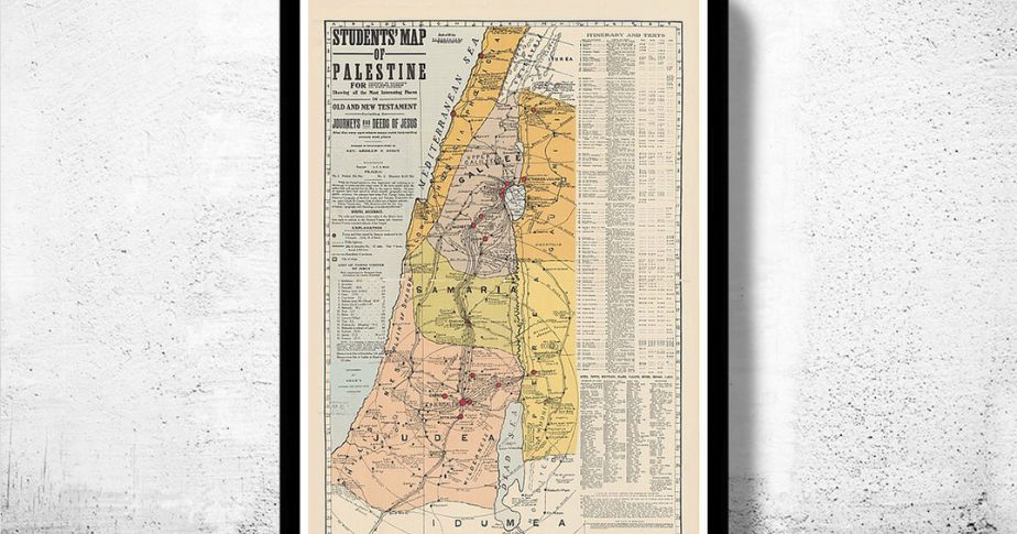 1905 map of Palestine