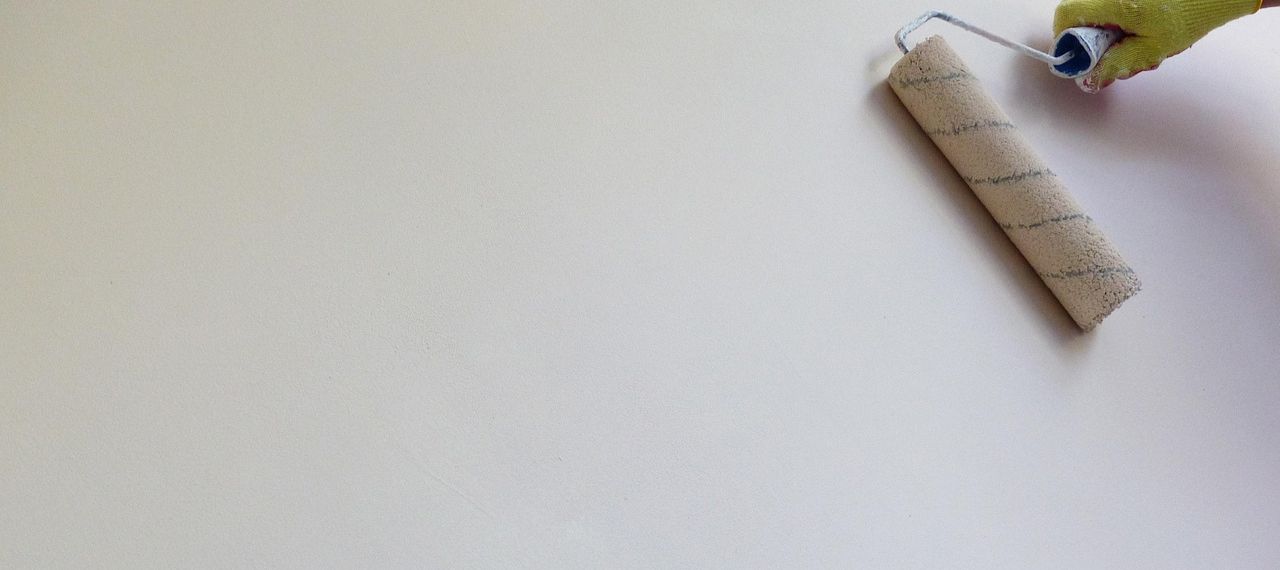 White roller painting Image by O V from Pixabay