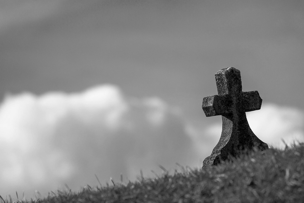 cross on a grave