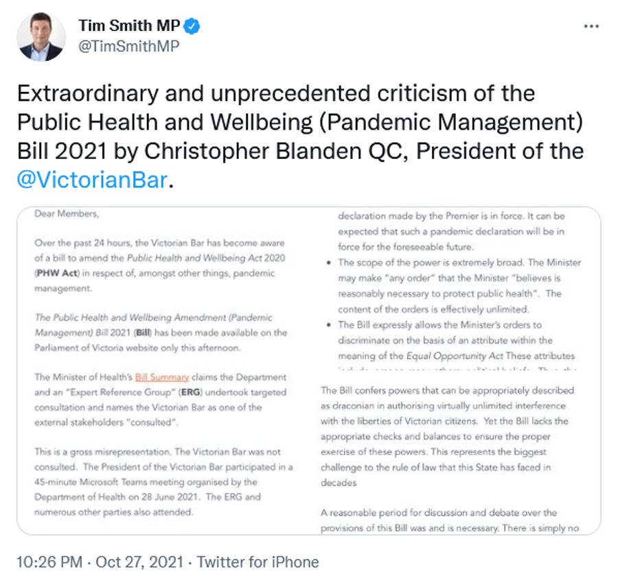 Tim Smith MP on Twitter