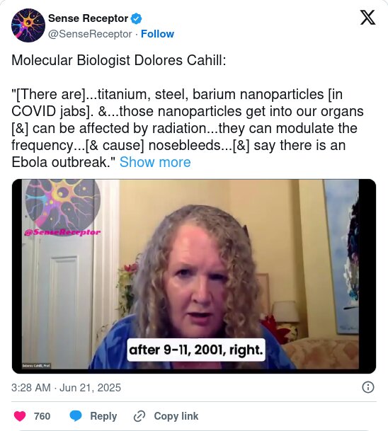 Screenshot 2026 05 27 at 19 04 51 Metallic nanoparticles in vaccines can be activated by frequencies and then they could say there is an Ebola outbreak The Expose