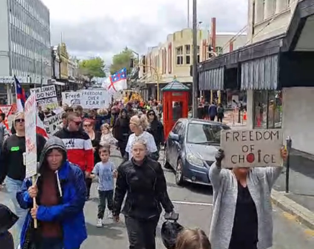 protest whanganui 3 nov 21