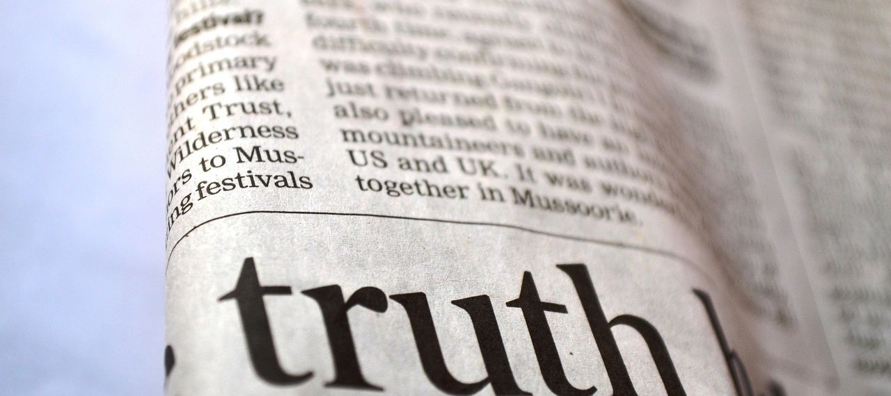 newspaper featuring truth