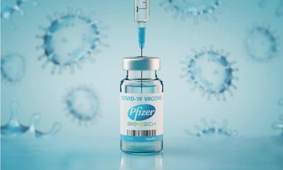 Pfizer vial and syringe